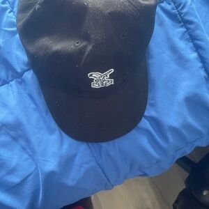 Black Cap with Embroidered Logo